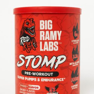 لابس بيج رامي ستومب قبل التمرين بنكهة الطاقة 52 حصة RED REX Stomp Pre-Workout
