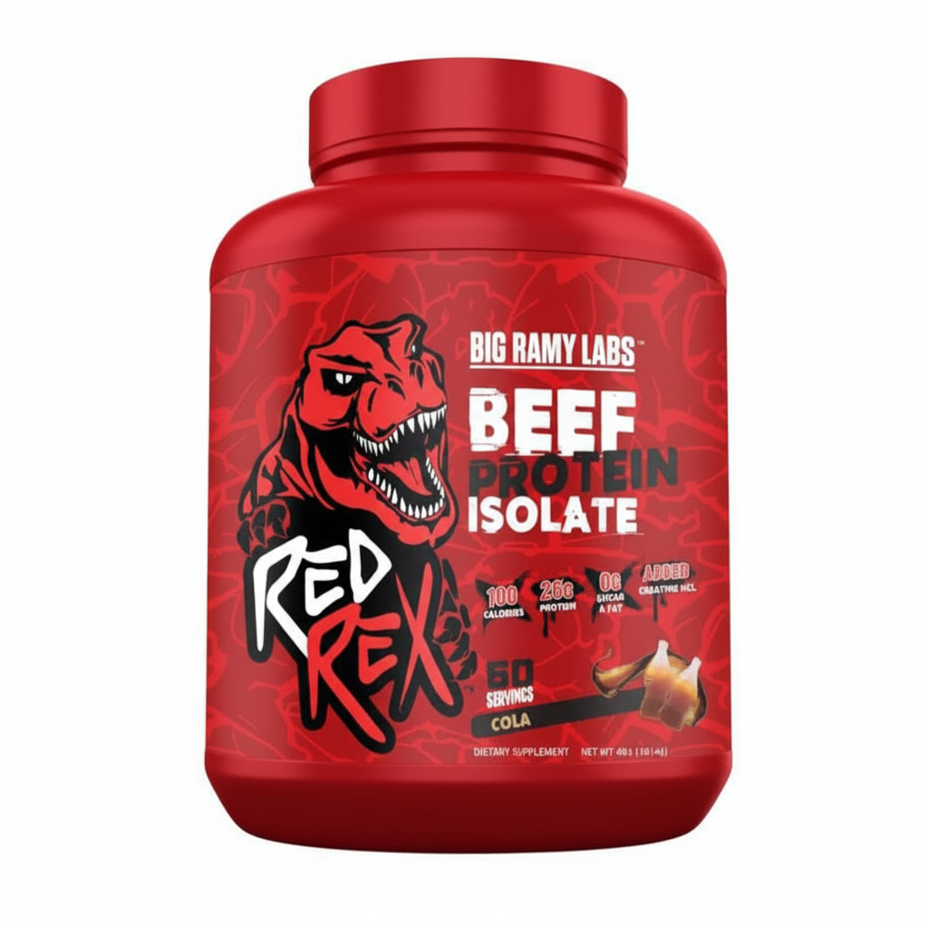 بيج رامي لابس ريد ريكس بيف بروتين ايزوليت كولا 4 رطل .. BIG RAMY LABS RED REX BEEF PROTEIN ISOLATE COLA 4 LB