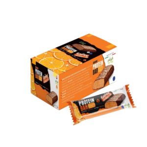بوكس بروتين بار برتقال مغطي بالشوكولاتة Protein bar (20 بار)