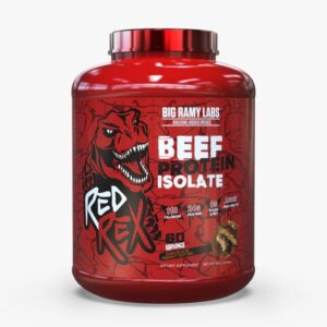بيج رامي لابس ريد ريكس - شوكولاتة بزبدة الفول السوداني - 4 أرطال (60 حصة) RED REX - 100% Beef Protein Isolate - Chocolate Peanut Butter - 4lb (60 Servings)
