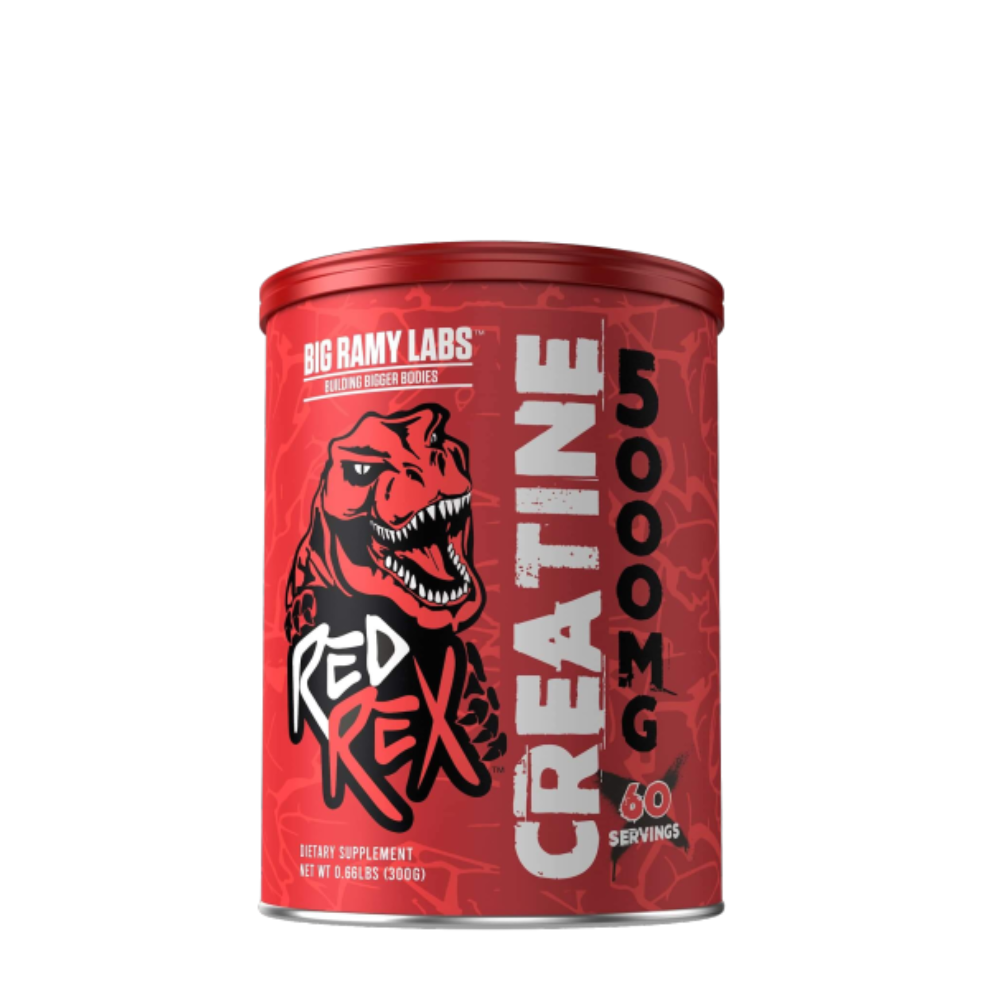 بيج رامي لابس ريد ريكس - كرياتين مونوهيدرات - 300 جم (60 حصة) - بدون نكهة RED REX - Creatine Monohydrate - 300g (60 Servings) - Unflavored